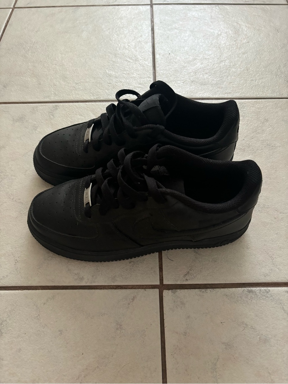 Nike Black Low-Top Air Force 1s